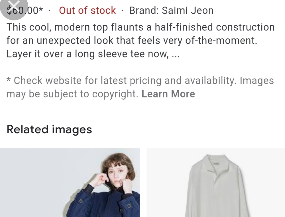 Saimi Jeon Mock Neck Side Tie Blouse In Navy Size Medium - Picture 3 of 12